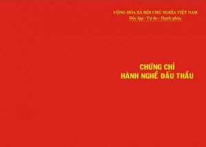 Chứng chỉ hành nghề đấu thầu